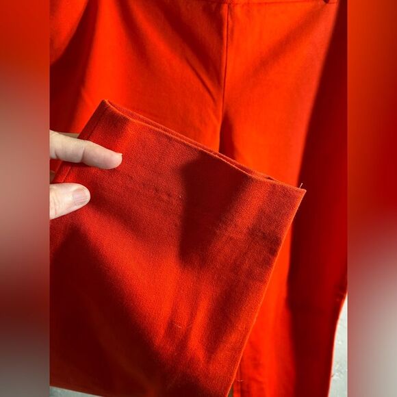 J. Crew Red Minnie stretch Straight Leg Pants - Picture 7 of 10
